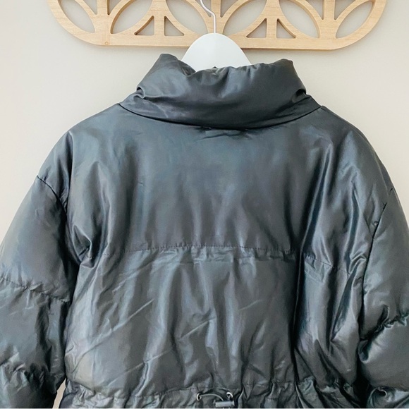 Altar'd State Zip Up Puff Jacket Black Sz Medium - Picture 8 of 10
